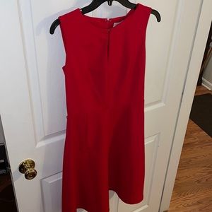 Red Fit and Flare dress